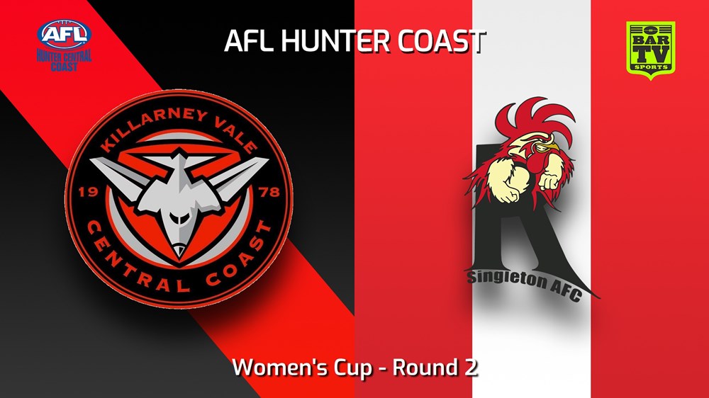 230506-AFL Hunter Central Coast Round 2 - Women's Cup - Killarney Vale Bombers v Singleton Roosters Slate Image