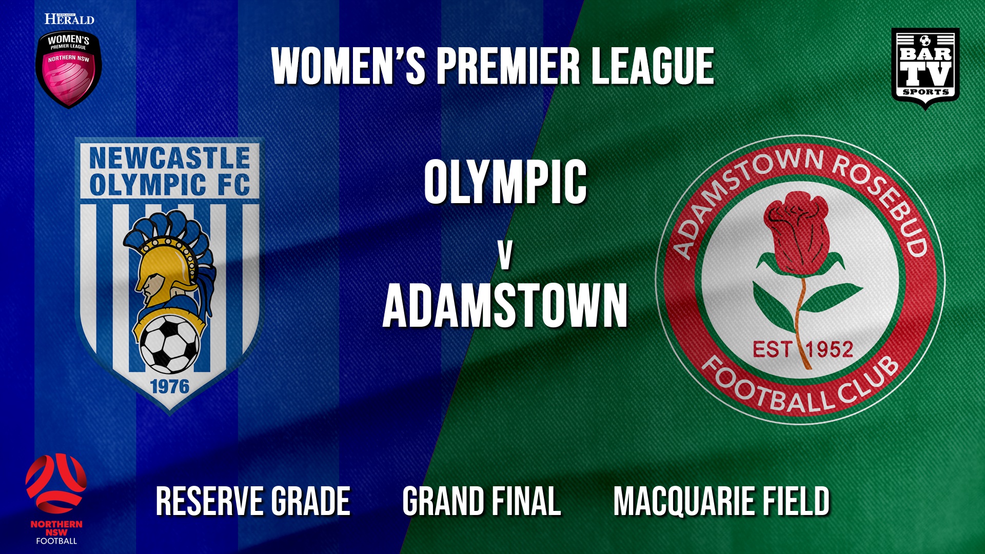 Herald Women’s Premier League Grand Final - Reserve Grade - Newcastle Olympic (Women's) v Adamstown Women Slate Image