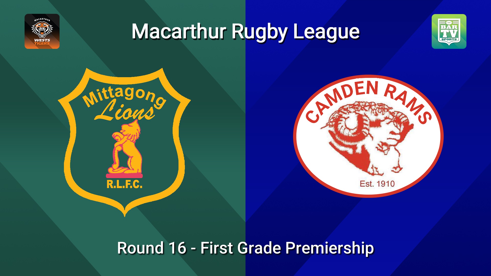 260823-video-Macarthur RL Round 16 - First Grade Premiership - Mittagong Lions v Camden Rams Slate Image