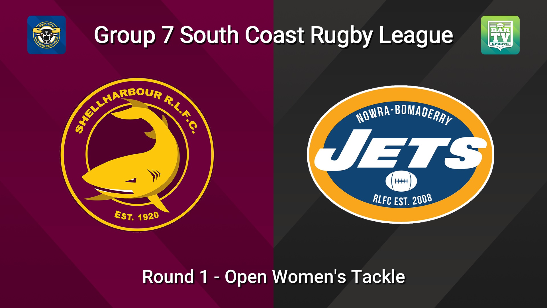 260509-video-South Coast Round 1 - Open Women's Tackle - Shellharbour Sharks v Nowra-Bomaderry  Slate Image