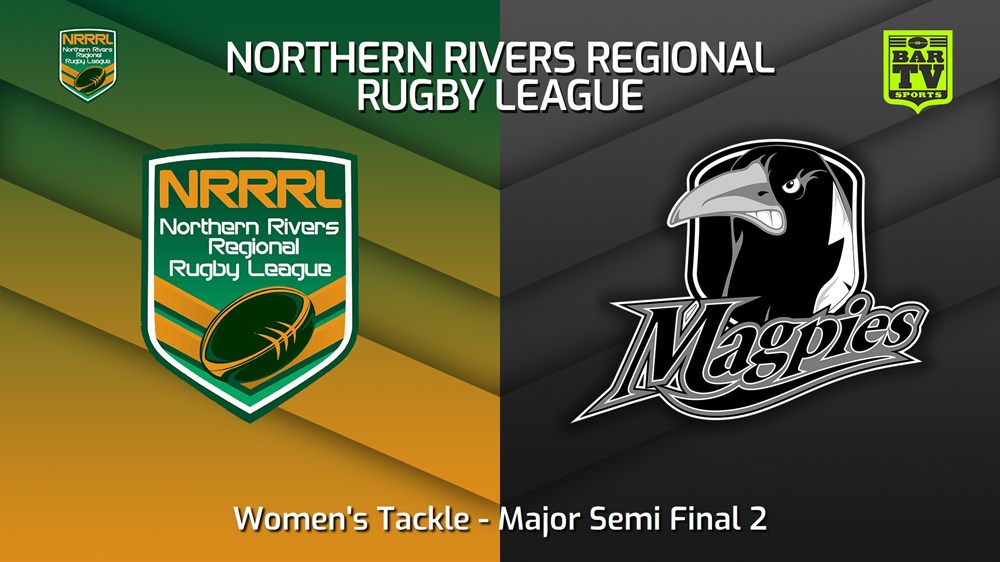 220911-Northern Rivers Major Semi Final 2 - Women's Tackle - Tweed Tornados v Lower Clarence Magpies Slate Image