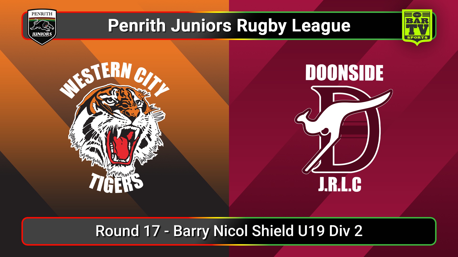 250810-video-Penrith & District Junior Rugby League Round 17 - Barry Nicol Shield U19 Div 2 - Western City Tigers v Doonside Slate Image