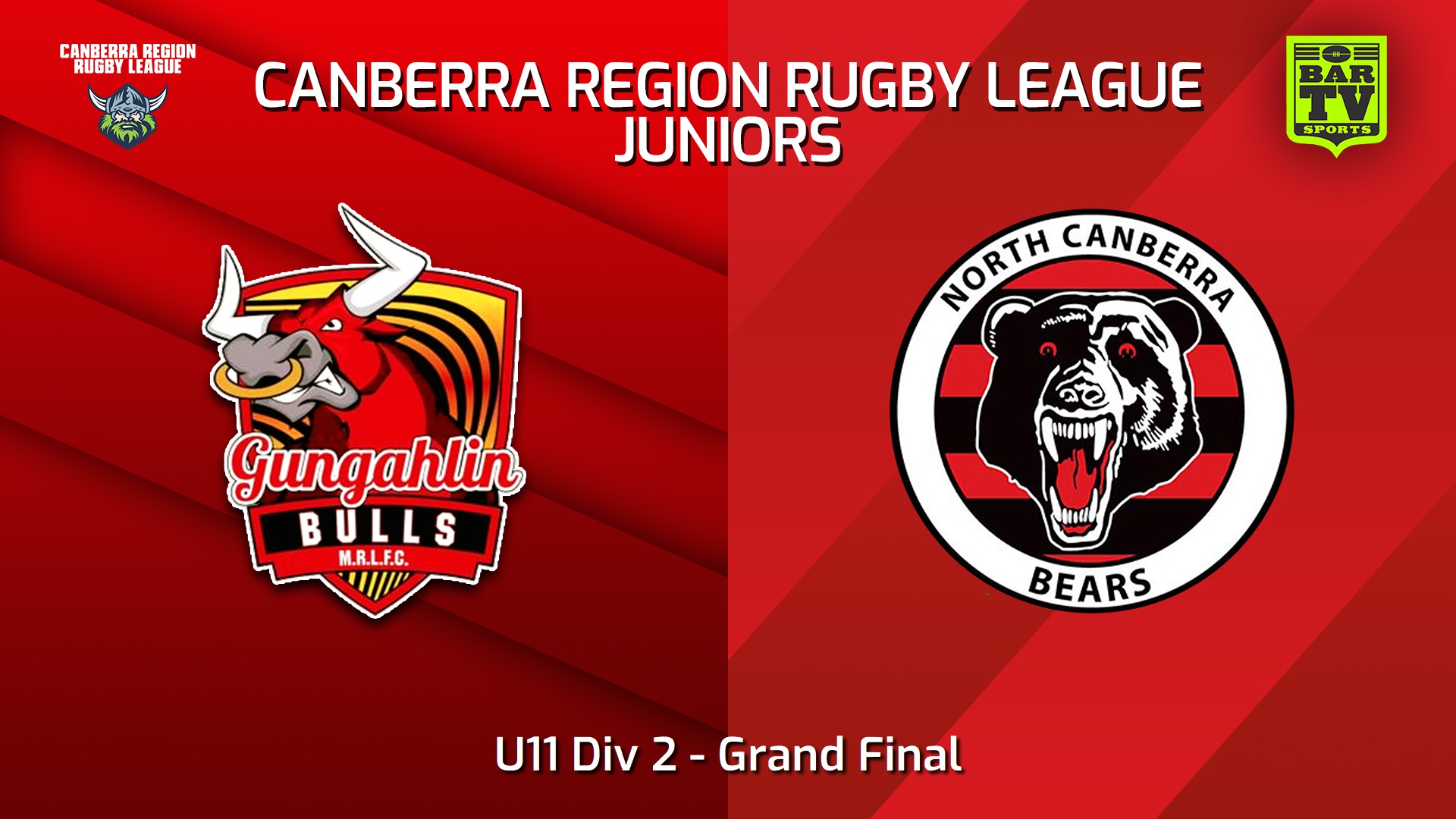 240914-video-Canberra Region Rugby League Juniors Grand Final - U11 Div 2 - Gungahlin Bulls Juniors v North Canberra Bears Slate Image