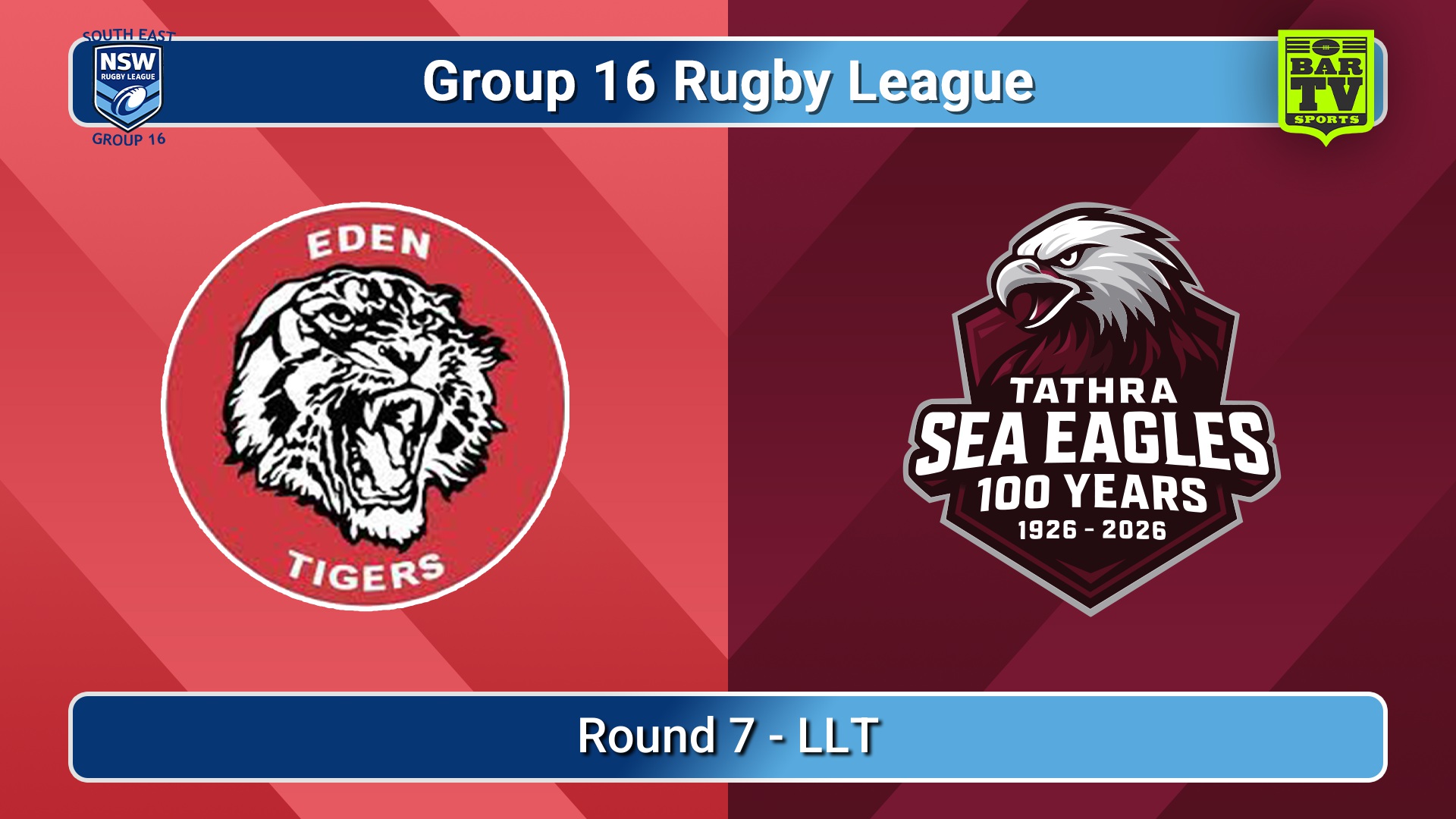 260614-video-Group 16 Rugby League  Round 7 - LLT - Eden Tigers v Tathra Sea Eagles Slate Image