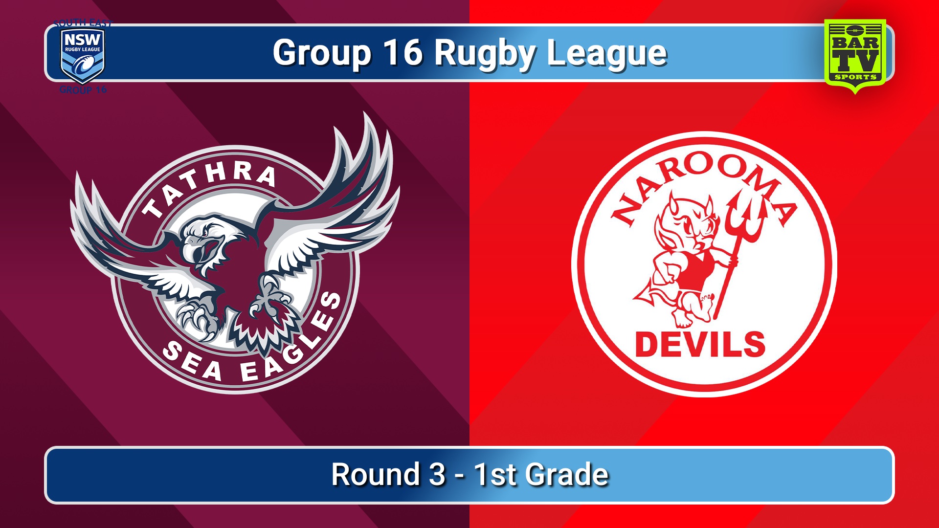 260509-video-Group 16 Rugby League  Round 3 - 1st Grade - Tathra Sea Eagles v Narooma Devils Slate Image