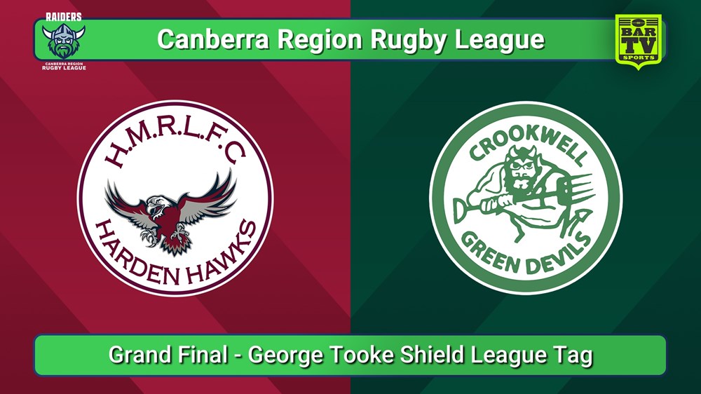 250920-video-Canberra Grand Final - George Tooke Shield League Tag - Harden Hawks v Crookwell Green Devils Slate Image