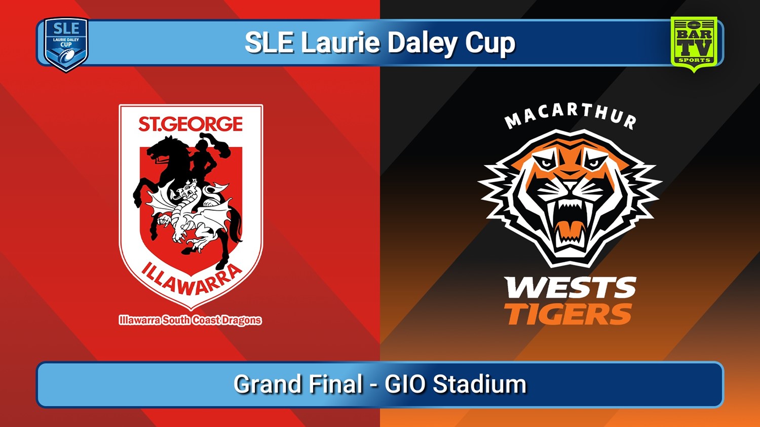 250329-video-SLE Laurie Daley Cup Grand Final - Illawarra South Coast Dragons v Macarthur Wests Tigers Slate Image