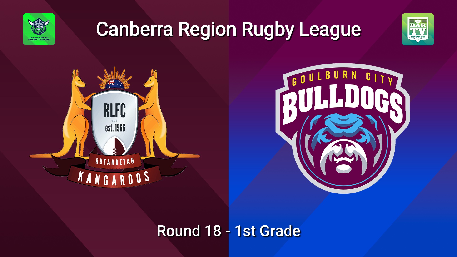 260822-video-Canberra Round 18 - 1st Grade - Queanbeyan Kangaroos v Goulburn City Bulldogs Slate Image