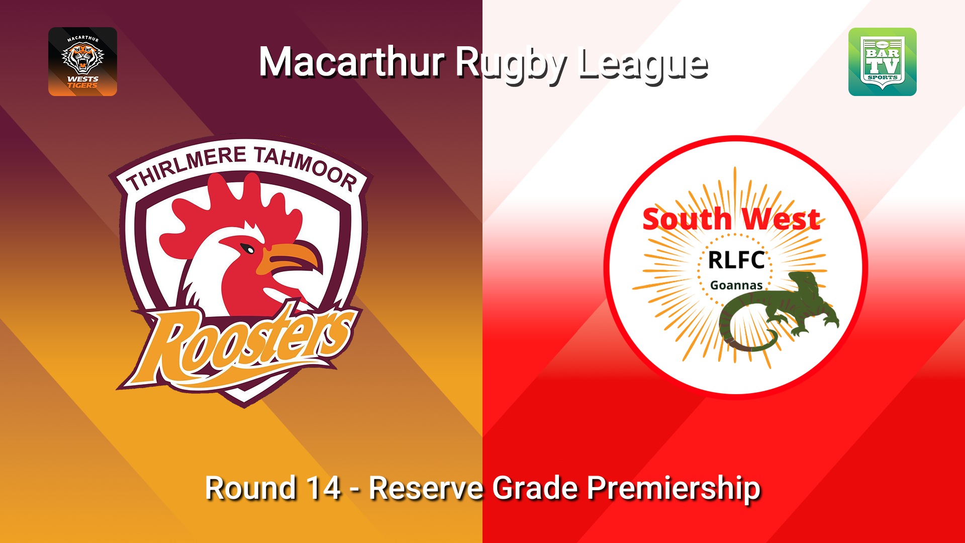 260802-video-Macarthur RL Round 14 - Reserve Grade Premiership - Thirlmere Roosters v South West Goannas Slate Image
