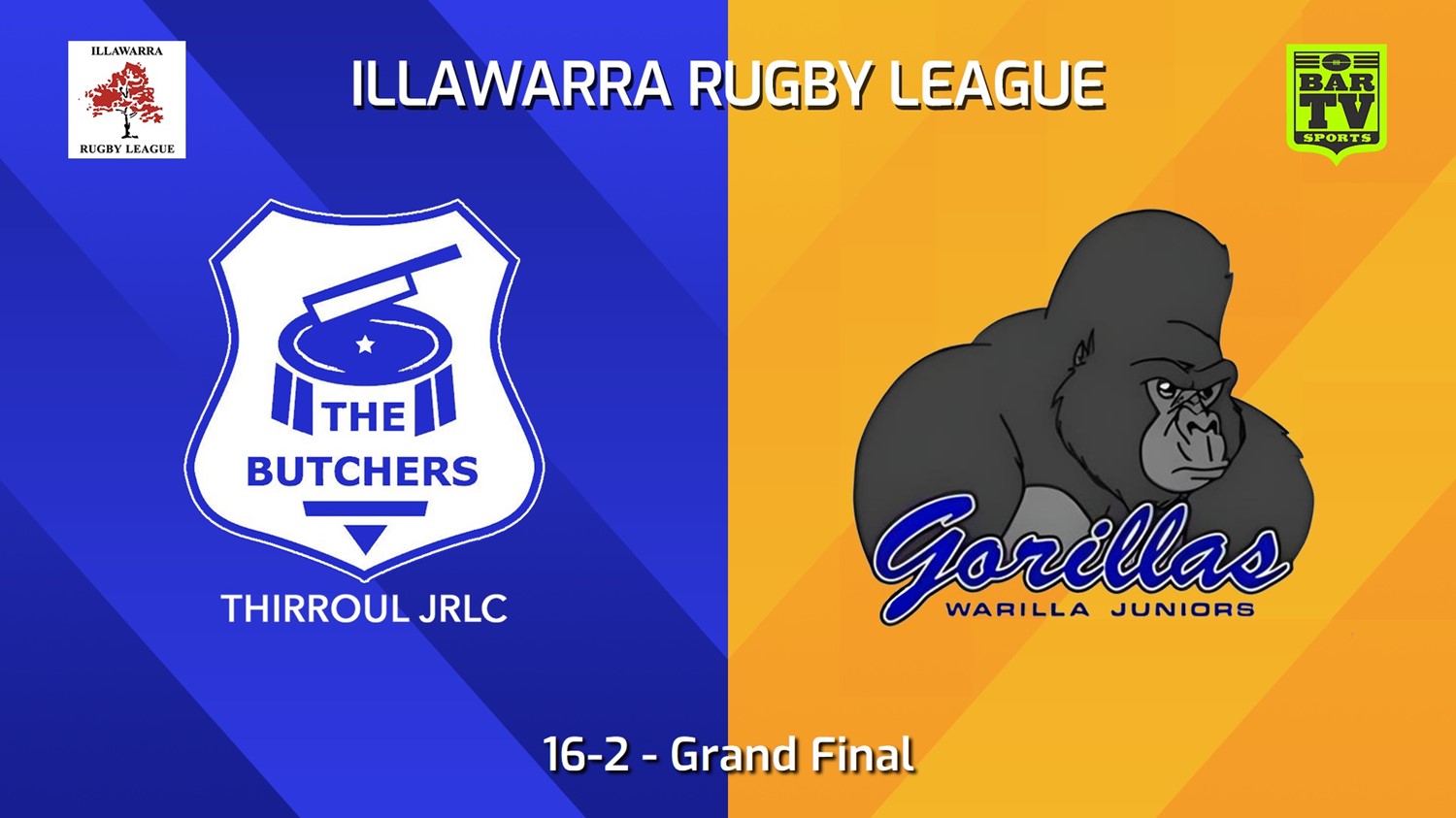 240907-video-Illawarra Rugby League Juniors Grand Final - 16-2 - Thirroul Butchers JRL v Warilla-Lake South Gorillas Slate Image
