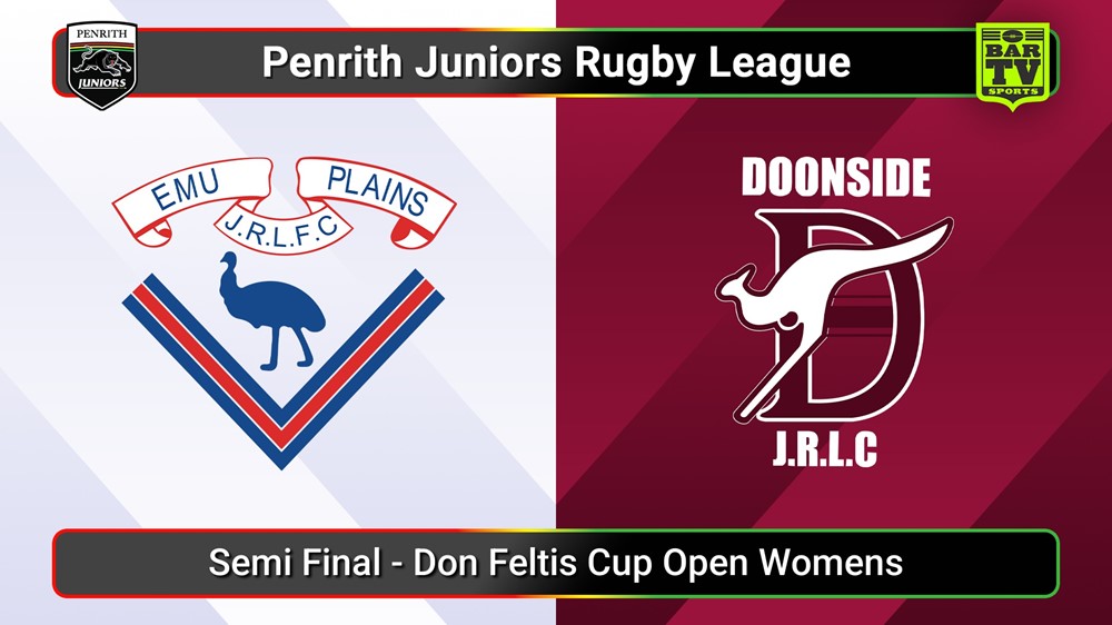 250817-video-Penrith & District Junior Rugby League Semi Final - Don Feltis Cup Open Womens - Emu Plains v Doonside Slate Image