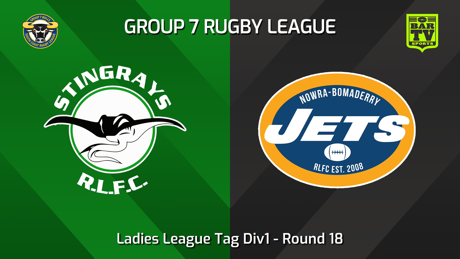 240818-video-South Coast Round 18 - Ladies League Tag Div1 - Stingrays of Shellharbour v Nowra-Bomaderry Jets Slate Image