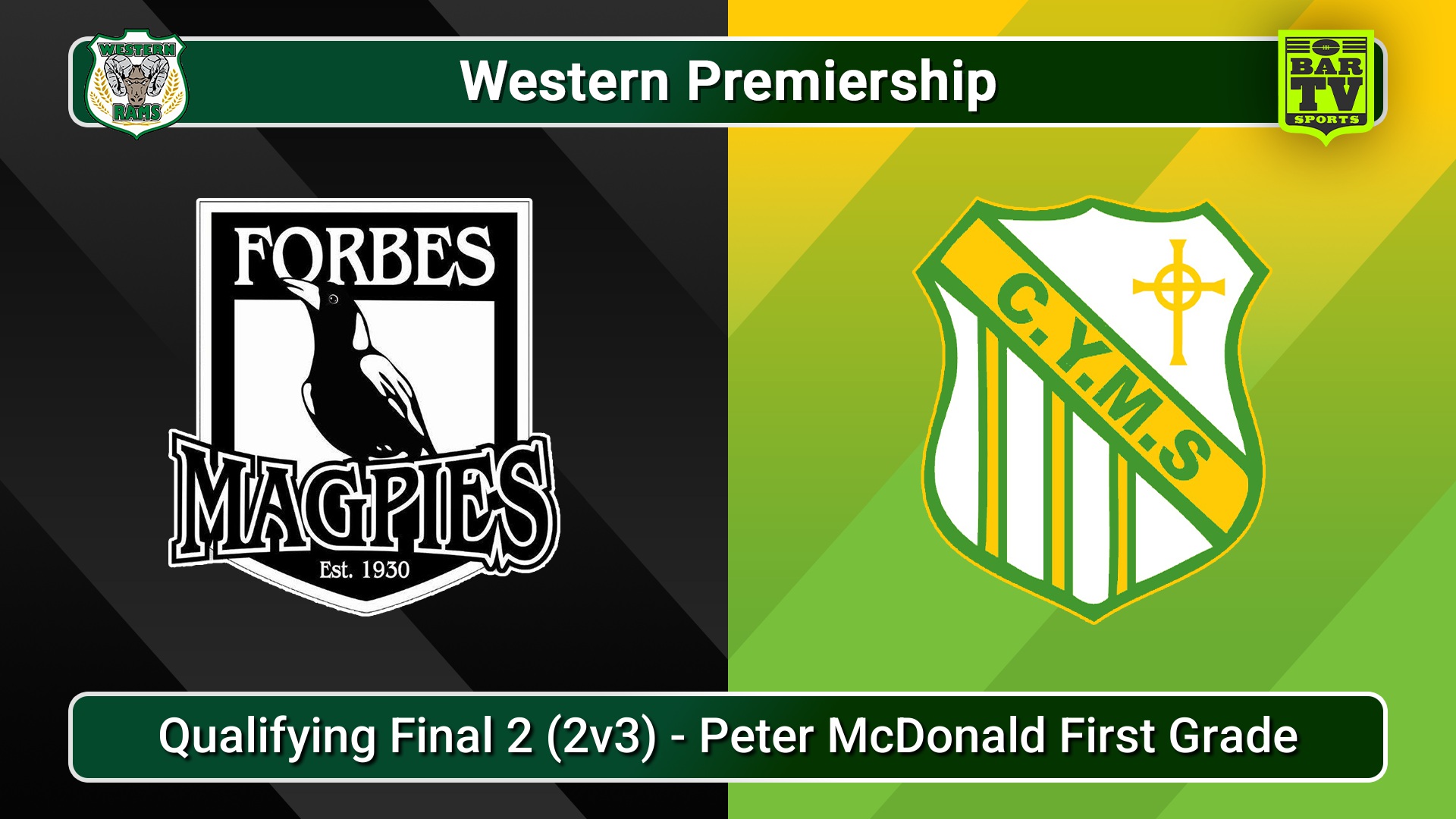 250816-video-Western Premiership Qualifying Final 2 (2v3) - Peter McDonald First Grade - Forbes Magpies v Orange CYMS Slate Image