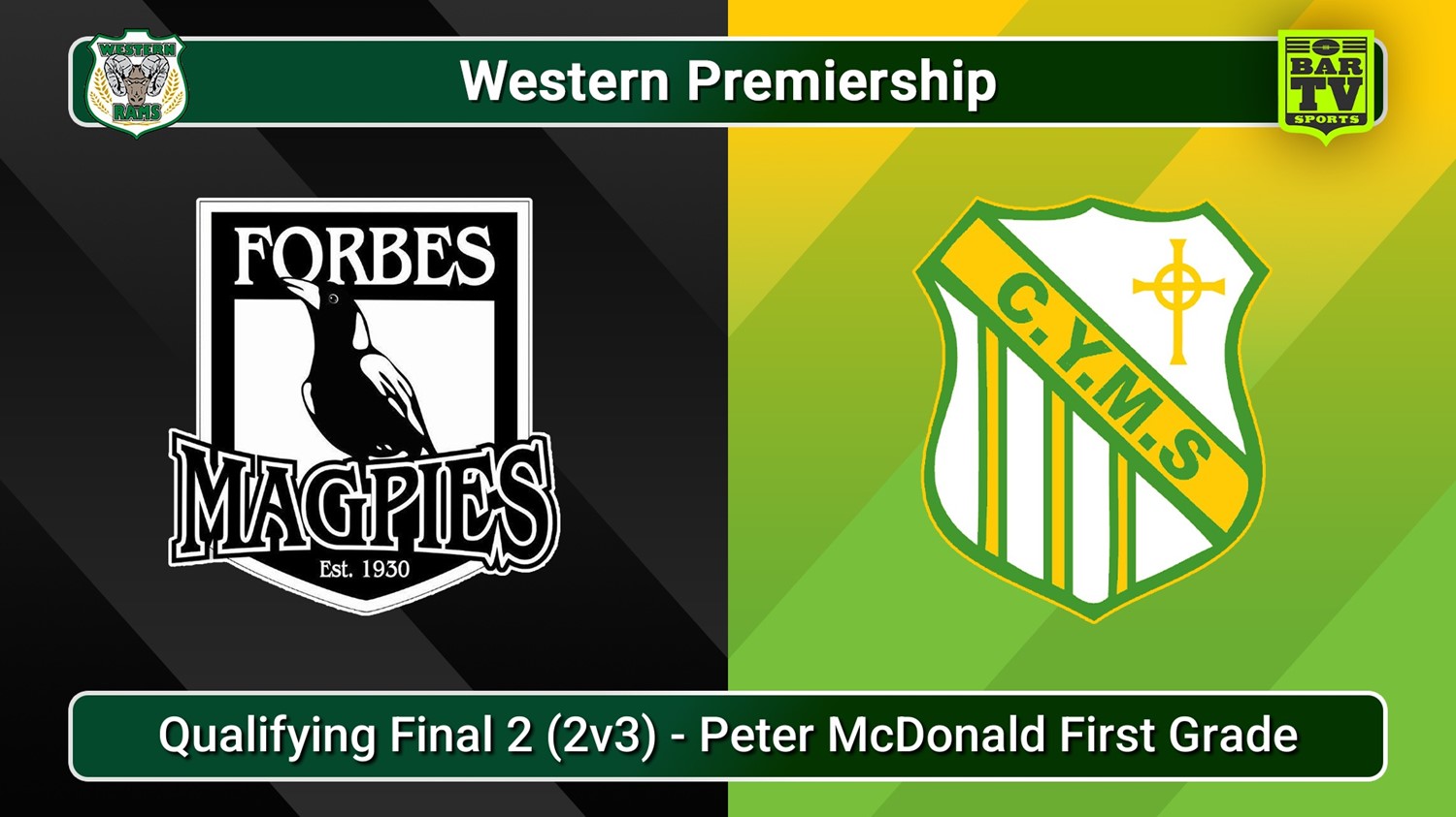 250816-video-Western Premiership Qualifying Final 2 (2v3) - Peter McDonald First Grade - Forbes Magpies v Orange CYMS Slate Image