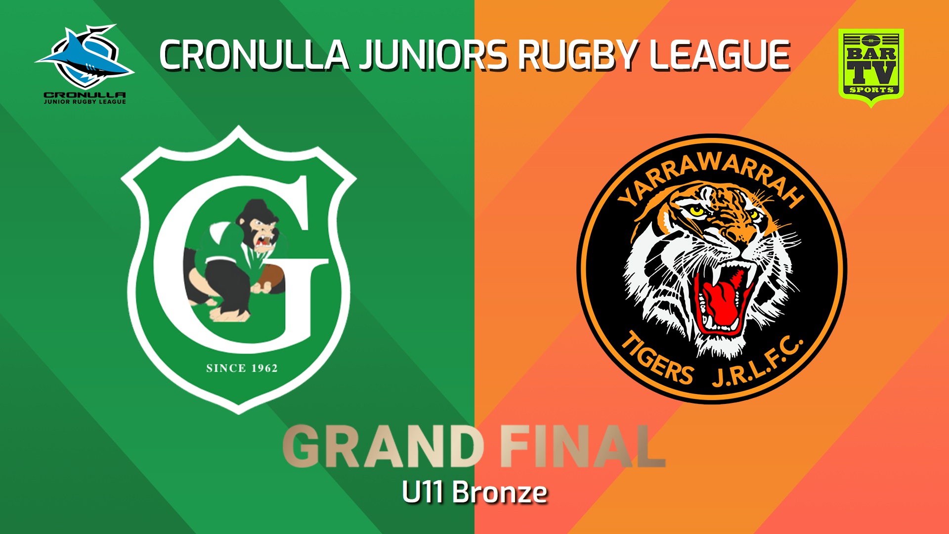 240831-video-Cronulla Juniors Grand Final - U11 Bronze - Gymea Gorillas v Yarrawarrah Tigers Slate Image