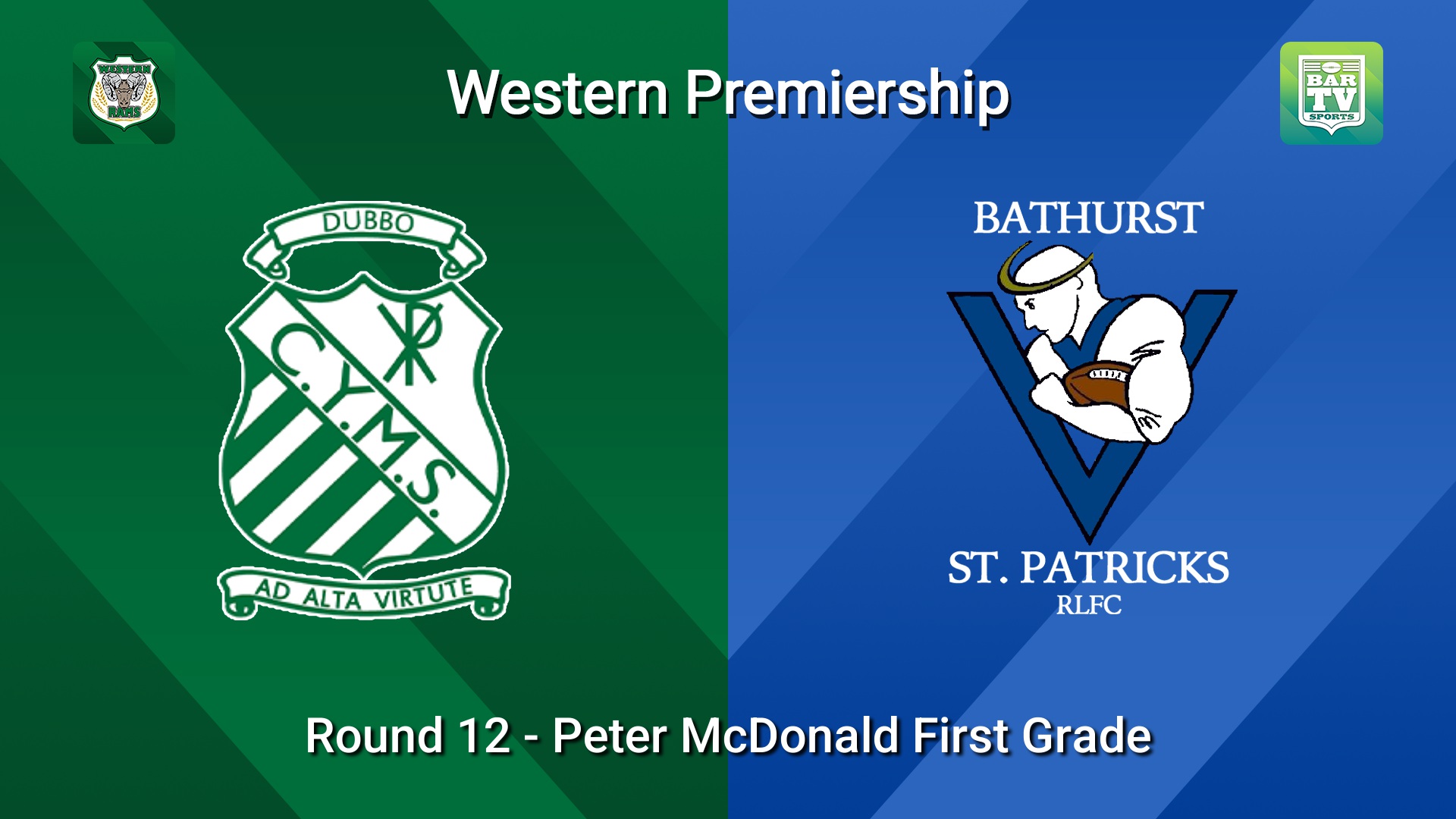 260711-video-Western Premiership Round 12 - Peter McDonald First Grade - Dubbo CYMS v Bathurst St. Pats Slate Image