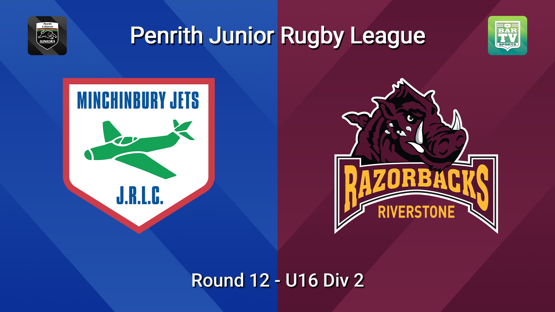 260718-video-Penrith & District Junior Rugby League Round 12 - U16 Div 2 - Minchinbury v Riverstone Slate Image