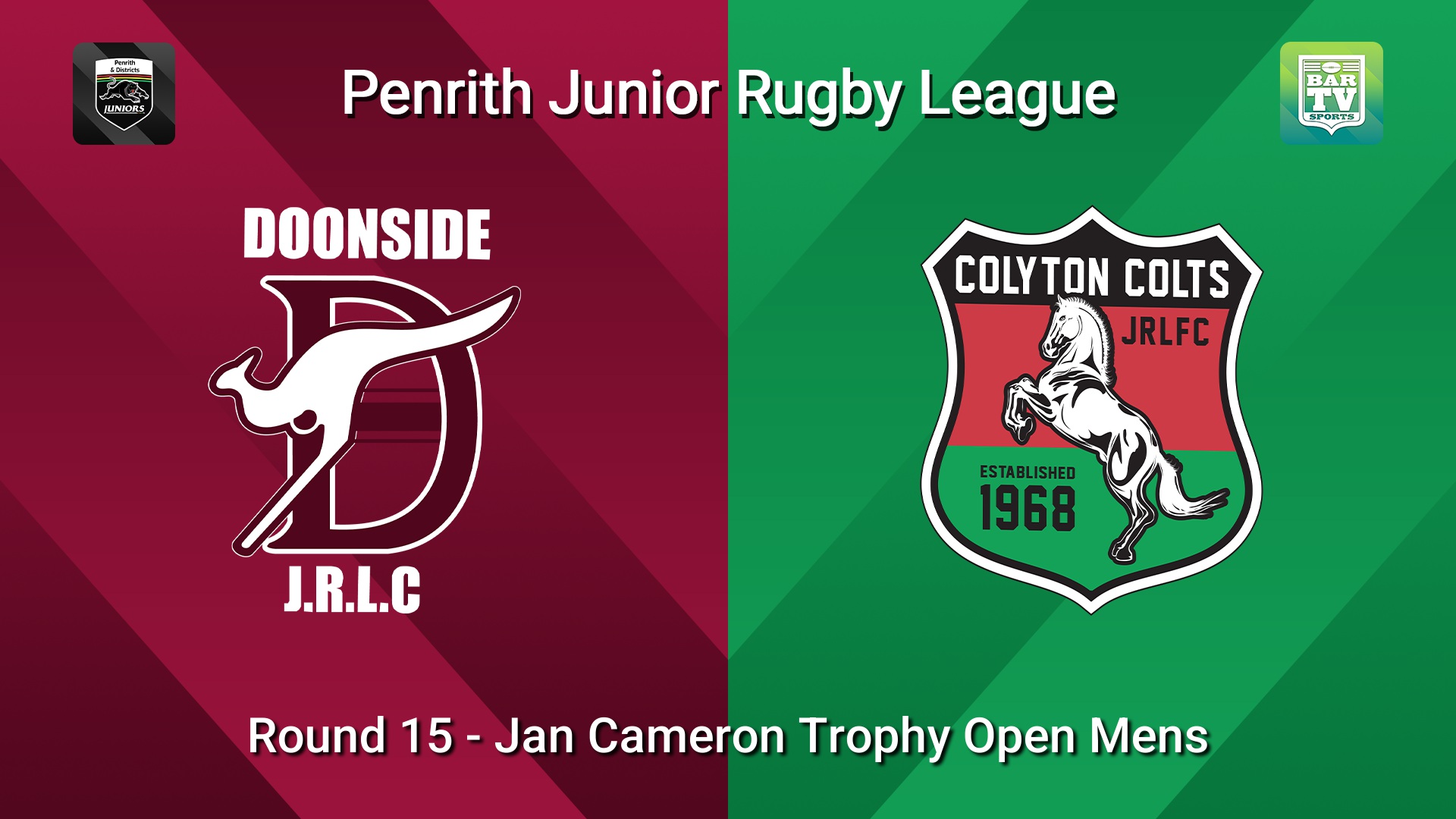 260816-video-Penrith & District Junior Rugby League Round 15 - Jan Cameron Trophy Open Mens - Doonside v Colyton Slate Image
