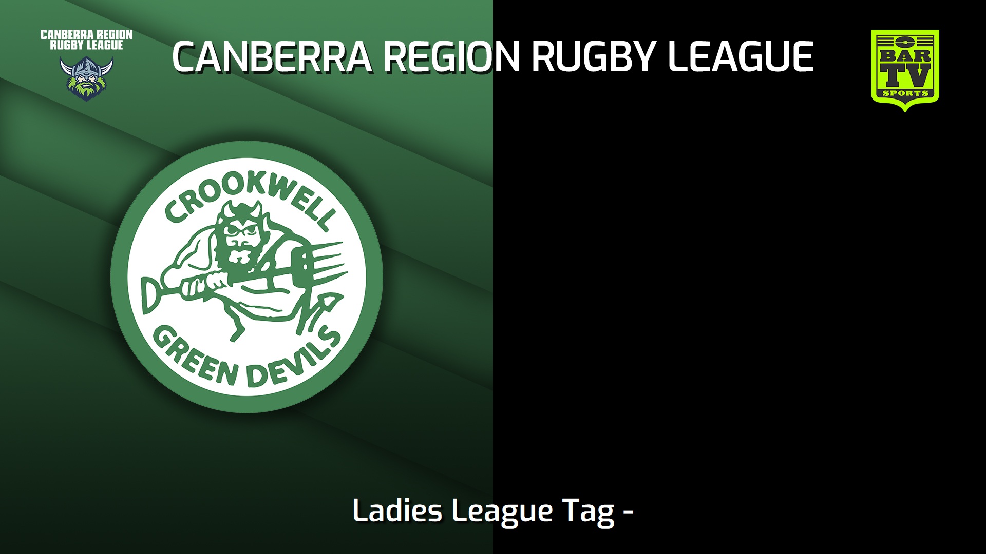 230401-Canberra Ladies League Tag - Crookwell Green Devils v Bateman's Bay Tigers Slate Image