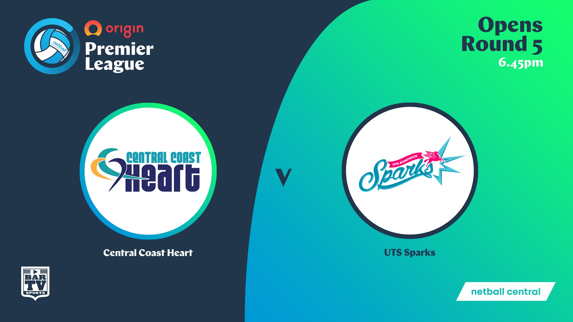 NSW Prem League Round 5 - Opens - Central Coast Heart v UTS Randwick Sparks Slate Image