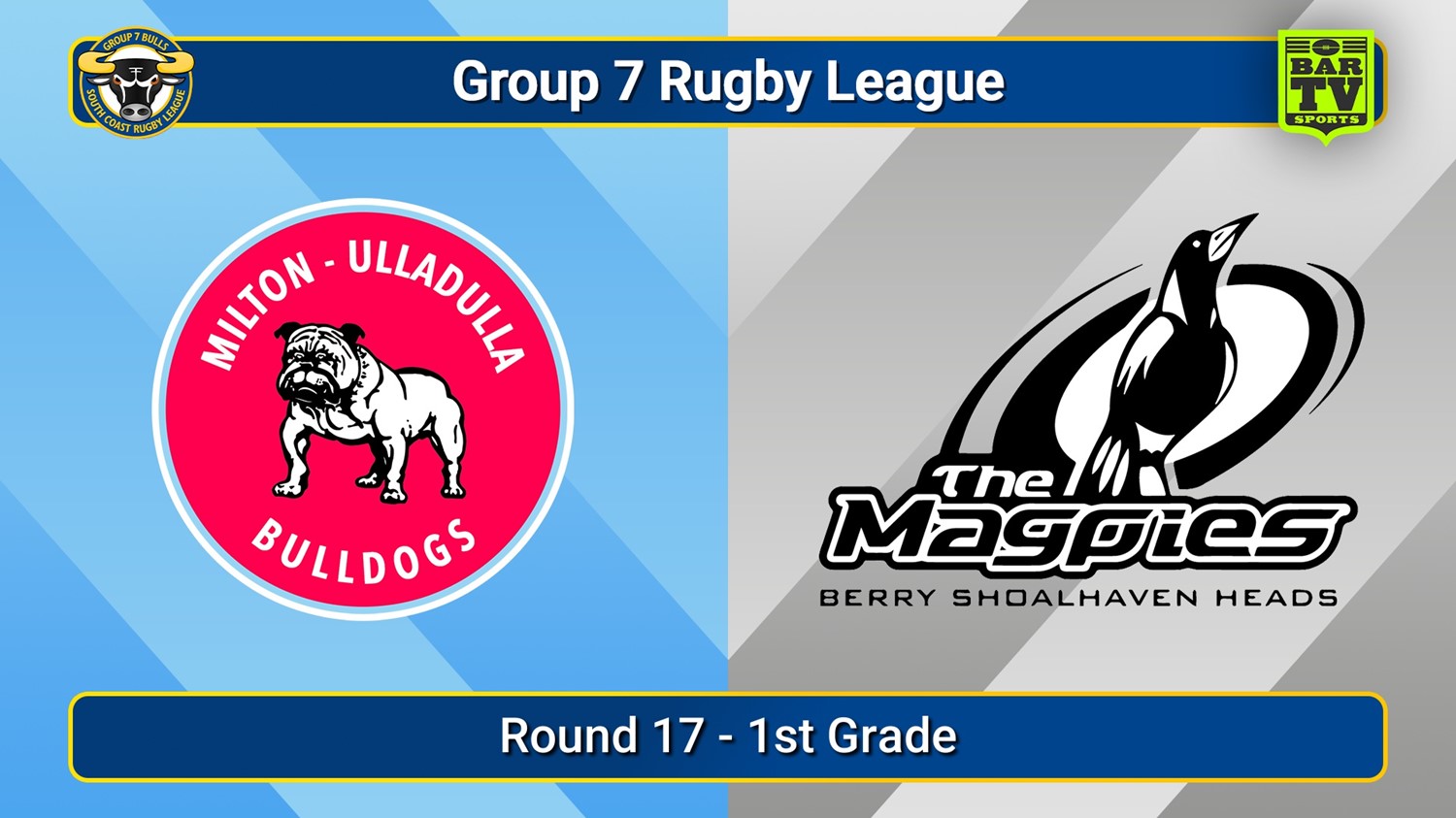 250823-video-South Coast Round 17 - 1st Grade - Milton-Ulladulla Bulldogs v Berry-Shoalhaven Heads Slate Image