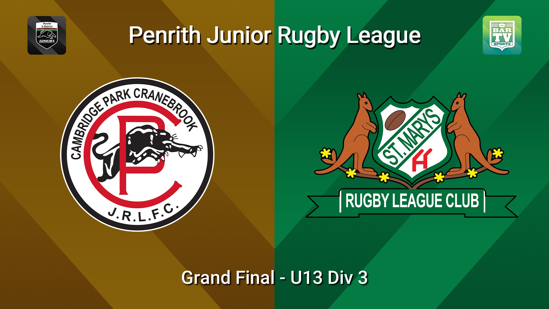 260905-video-Penrith & District Junior Rugby League Grand Final - U13 Div 3 - Cambridge Park v St Marys Minigame Slate Image