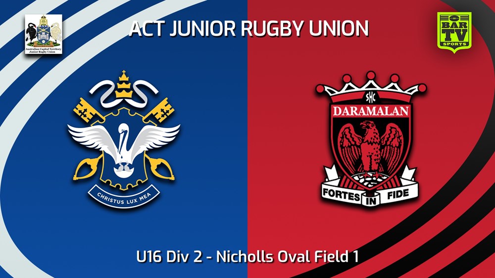 250913-video-ACT Junior Rugby Union Grand Final - U16 Black - St Edmund's v Daramalan College Slate Image