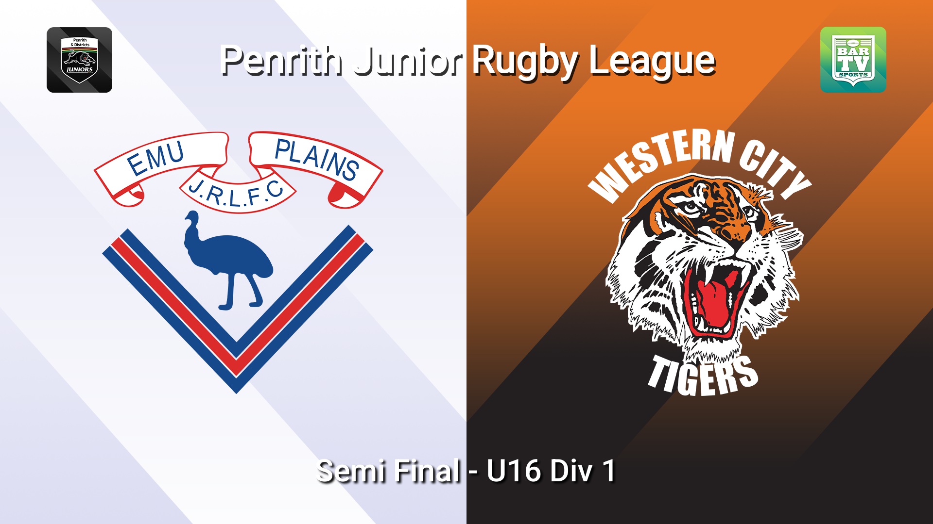 260822-video-Penrith & District Junior Rugby League Semi Final - U16 Div 1 - Emu Plains v Western City Tigers Minigame Slate Image