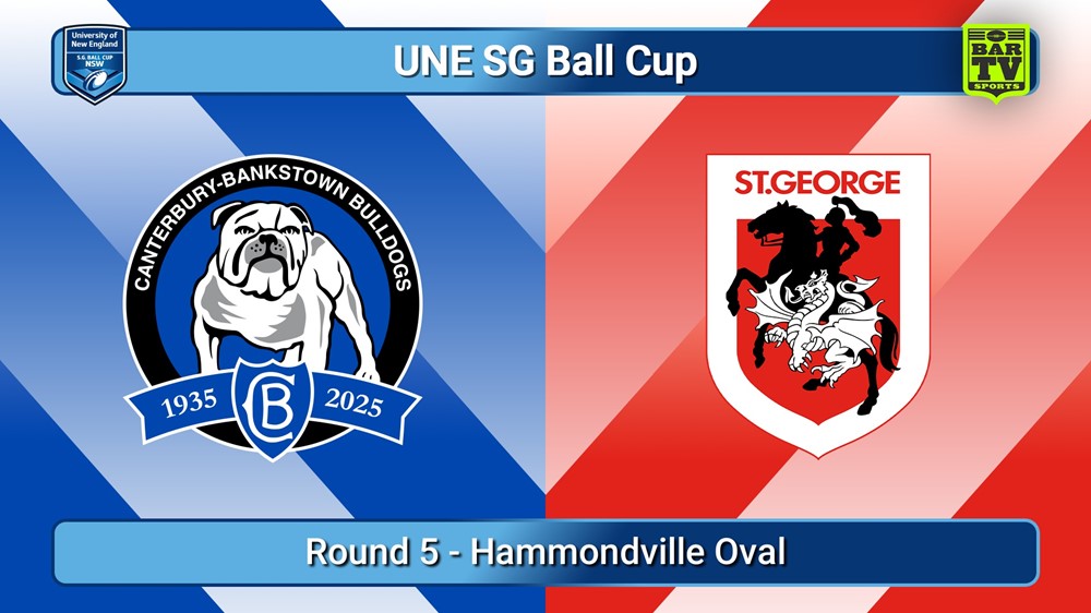 250301-video-UNE SG Ball Cup Round 5 - Canterbury-Bankstown Bulldogs v St George Dragons Slate Image