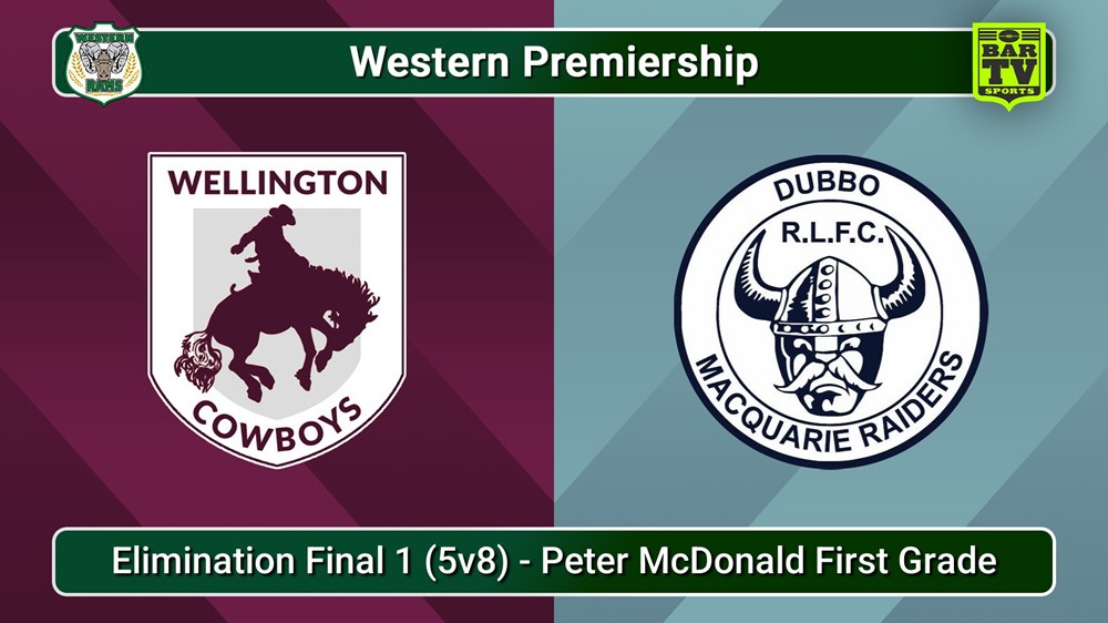 250817-video-Western Premiership Elimination Final 1 (5v8) - Peter McDonald First Grade - Wellington Cowboys v Dubbo Macquarie Raiders Slate Image