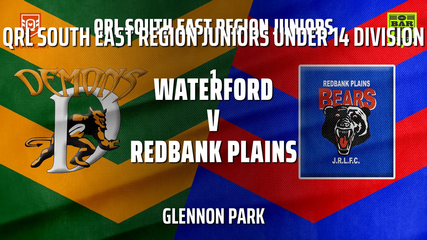 210828-QRL South East Region Juniors Under 14 division 1 - 14 Girls - Waterford Demons Juniors v Redbank Plains Juniors Slate Image