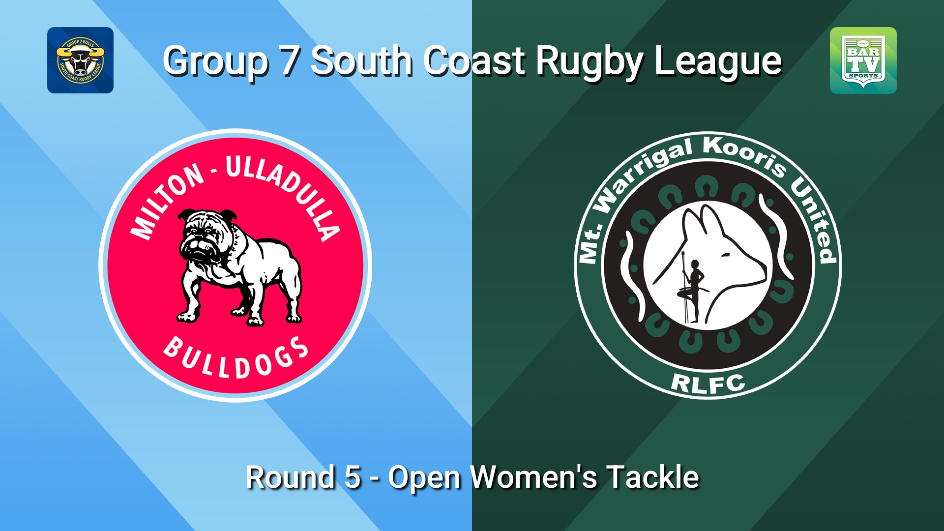 260614-video-South Coast Round 5 - Open Women's Tackle - Milton-Ulladulla Bulldogs v Mt Warrigal Kooris Slate Image