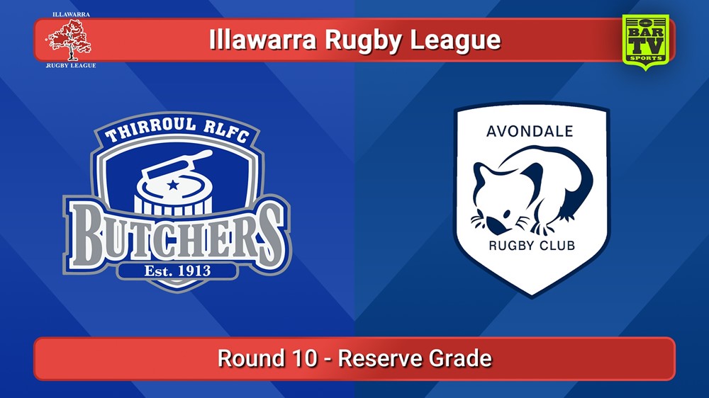 250705-video-Illawarra Round 10 - Reserve Grade - Thirroul Butchers v Avondale Wombats Slate Image