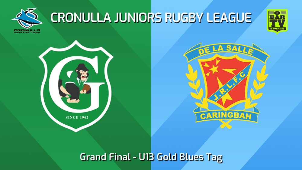 250831-video-Cronulla Juniors Grand Final - U13 Gold Blues Tag - Gymea Gorillas v De La Salle Slate Image