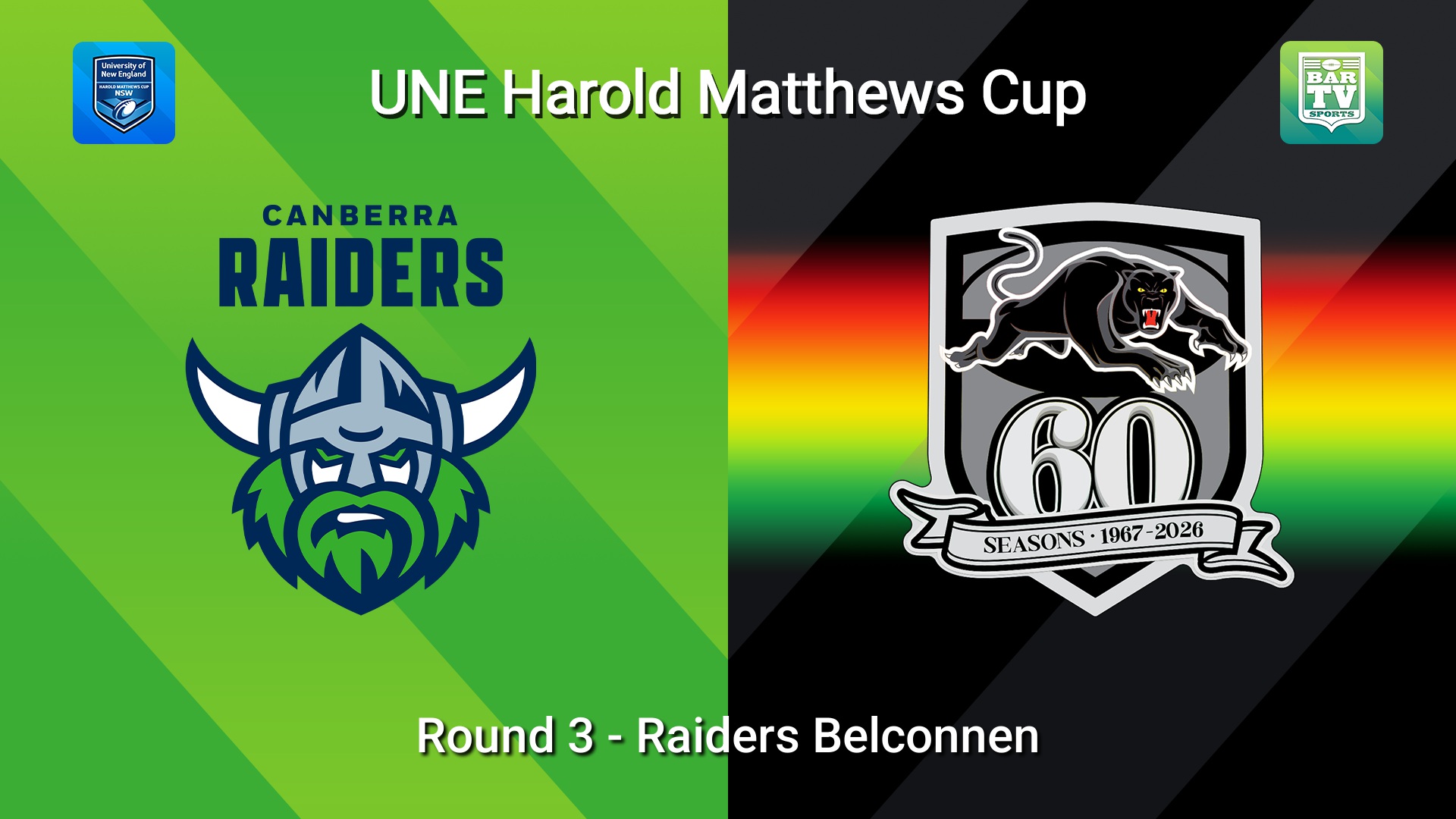 260221-video-UNE Harold Matthews Cup Round 3 - Canberra Raiders v Penrith Panthers Slate Image