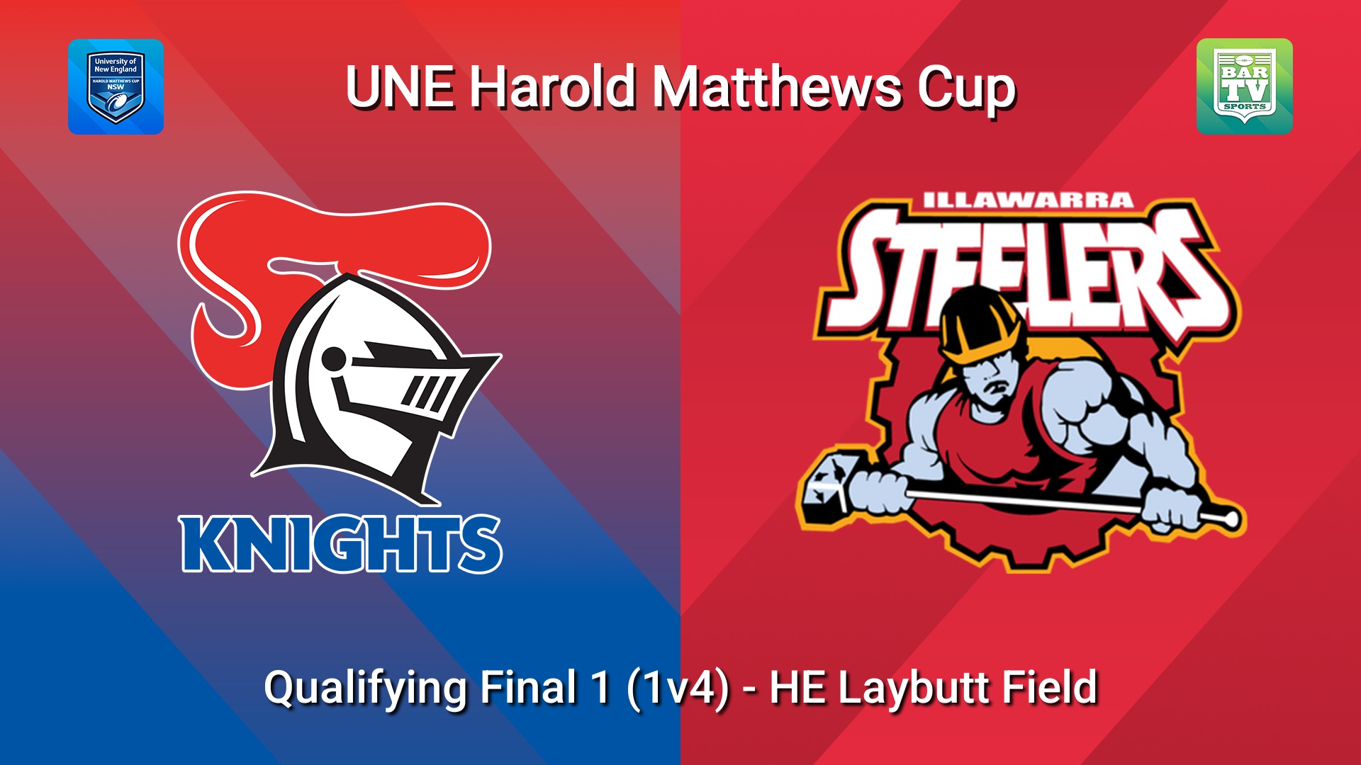 260411-video-UNE Harold Matthews Cup Qualifying Final 1 (1v4) - Newcastle Knights v Illawarra Steelers Minigame Slate Image