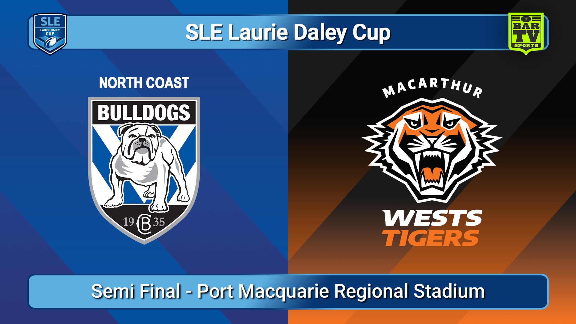 250323-video-SLE Laurie Daley Cup Semi Final - North Coast Bulldogs v Macarthur Wests Tigers Slate Image