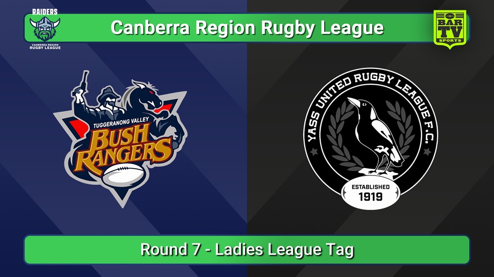 250823-video-Canberra Round 7 - Ladies League Tag - Tuggeranong Bushrangers v Yass Magpies Slate Image