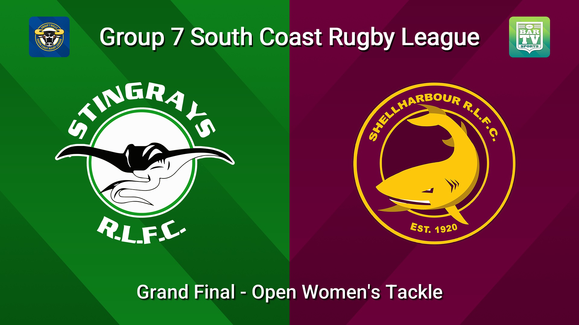 260926-video-South Coast Grand Final - Open Women's Tackle - Stingrays of Shellharbour v Shellharbour Sharks Slate Image