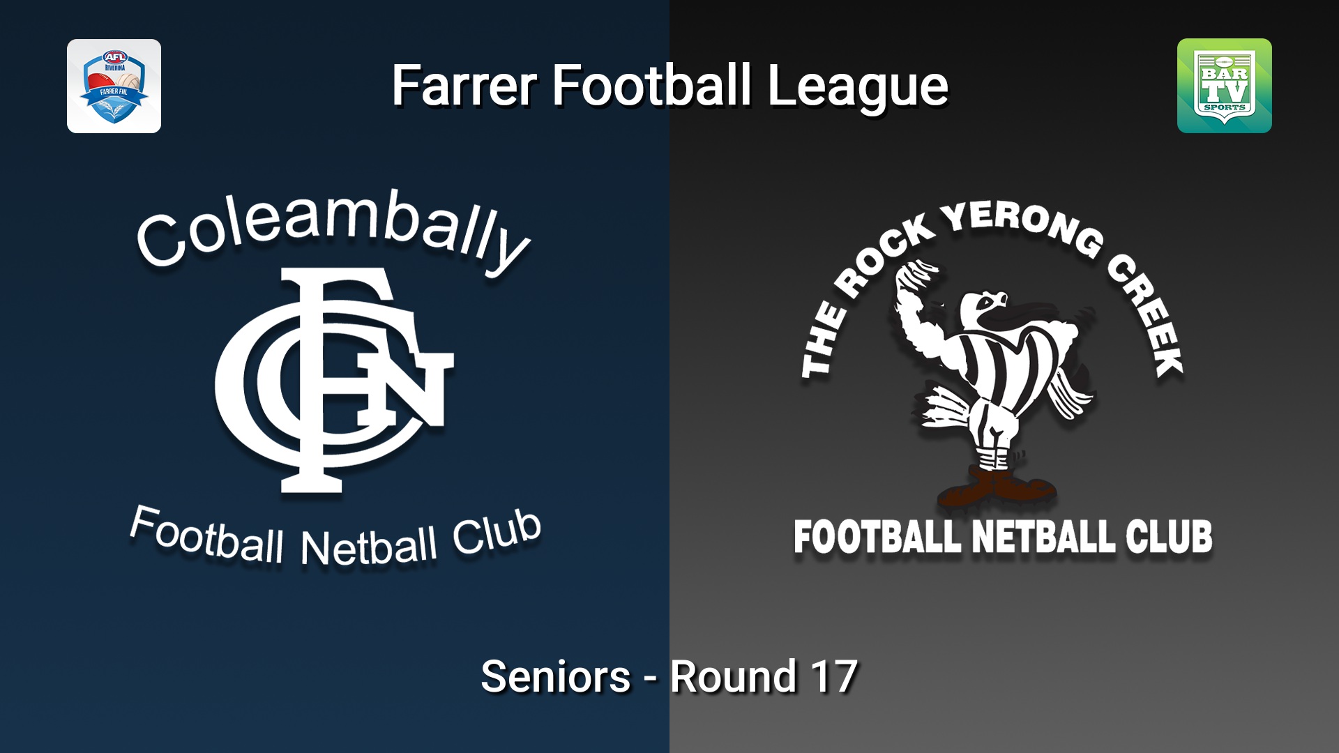 260801-video-Farrer FNL Round 17 - Seniors - Coleambally Blues v TRYC Magpies Slate Image