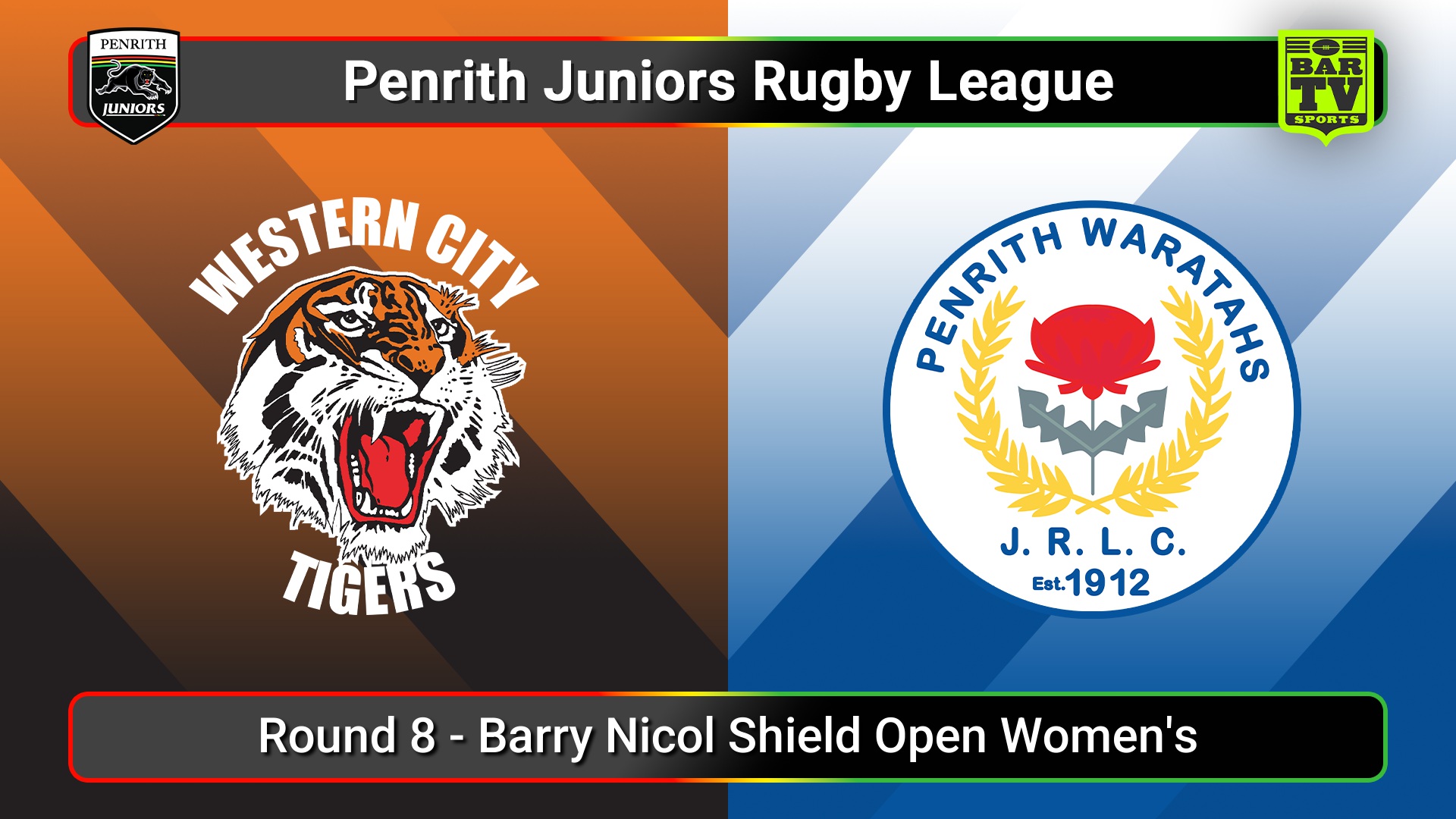 250601-video-Penrith & District Junior Rugby League Round 8 - Coates Barry Nicol Shield Open Women's - Western City Tigers v Penrith Waratahs Slate Image