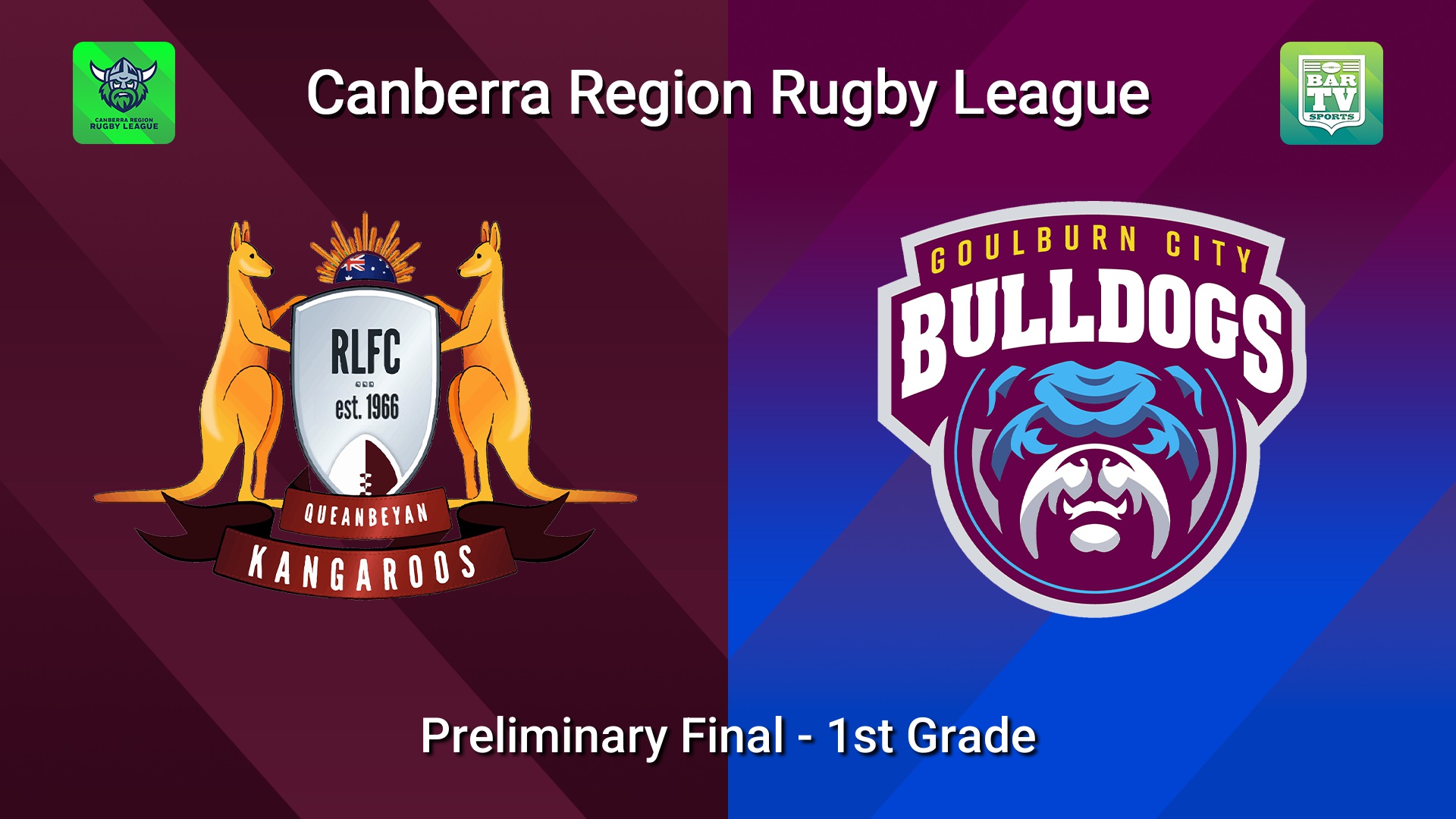 260912-video-Canberra Preliminary Final - 1st Grade - Queanbeyan Kangaroos v Goulburn City Bulldogs Slate Image