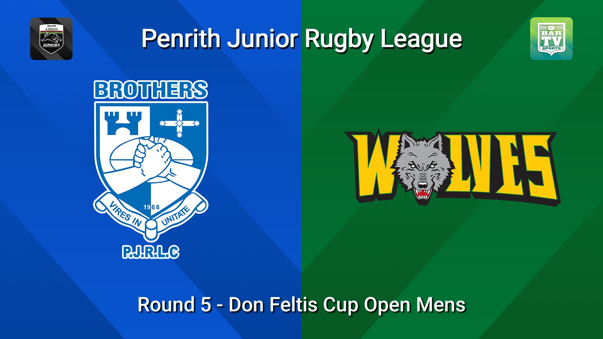260509-video-Penrith & District Junior Rugby League Round 5 - Don Feltis Cup Open Mens - Brothers v Windsor Wolves Slate Image