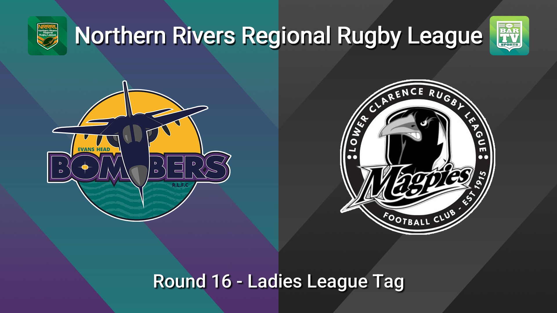 260816-video-Northern Rivers Round 16 - Ladies League Tag - Evans Head Bombers v Lower Clarence Magpies Slate Image