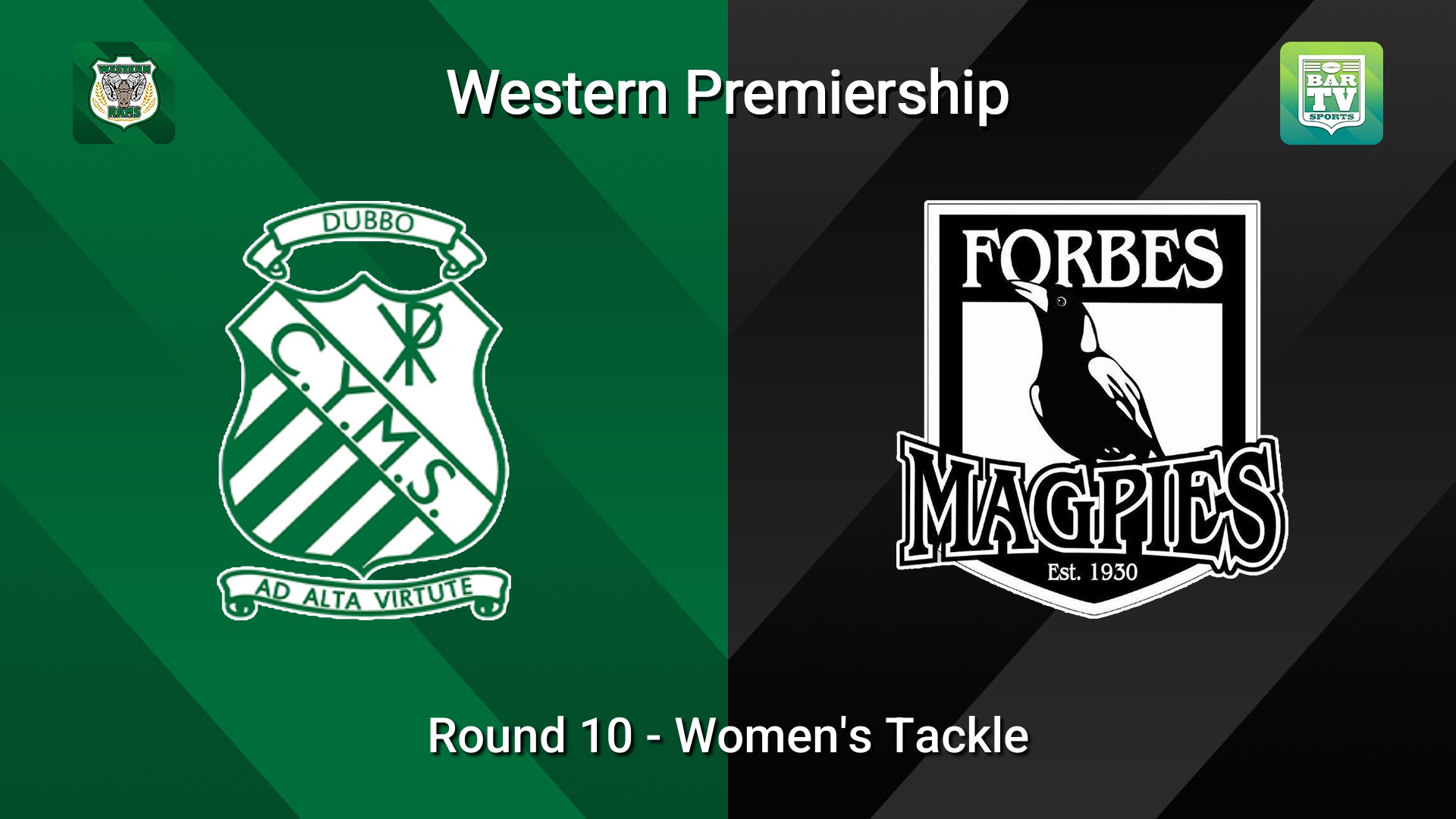 260627-video-Western Premiership Round 10 - Women's Tackle - Dubbo CYMS v Forbes Magpies Slate Image