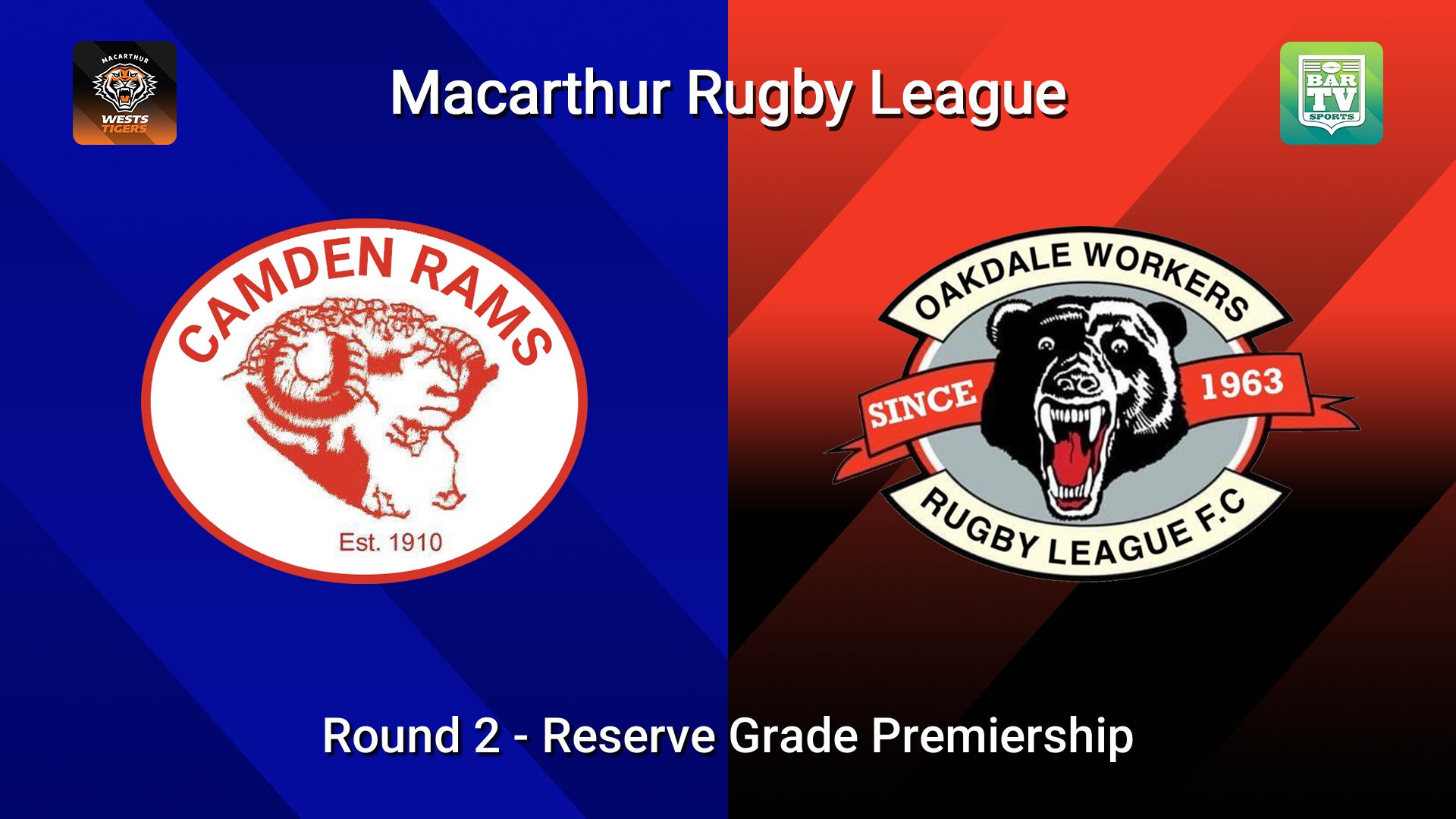 260419-video-Macarthur RL Round 2 - Reserve Grade Premiership - Camden Rams v Oakdale Workers Bears Slate Image