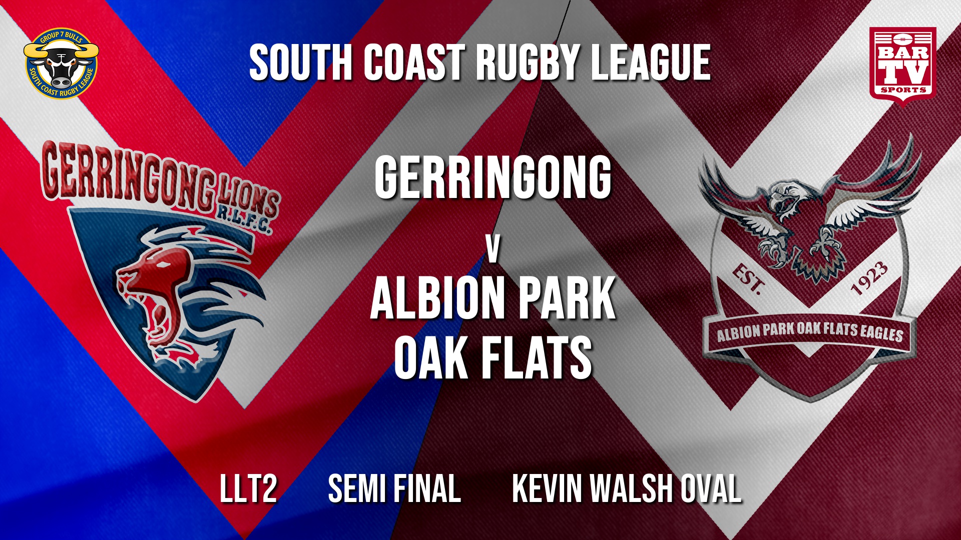 Group 7 RL Semi Final - LLT2 - Gerringong v Albion Park Oak Flats Slate Image