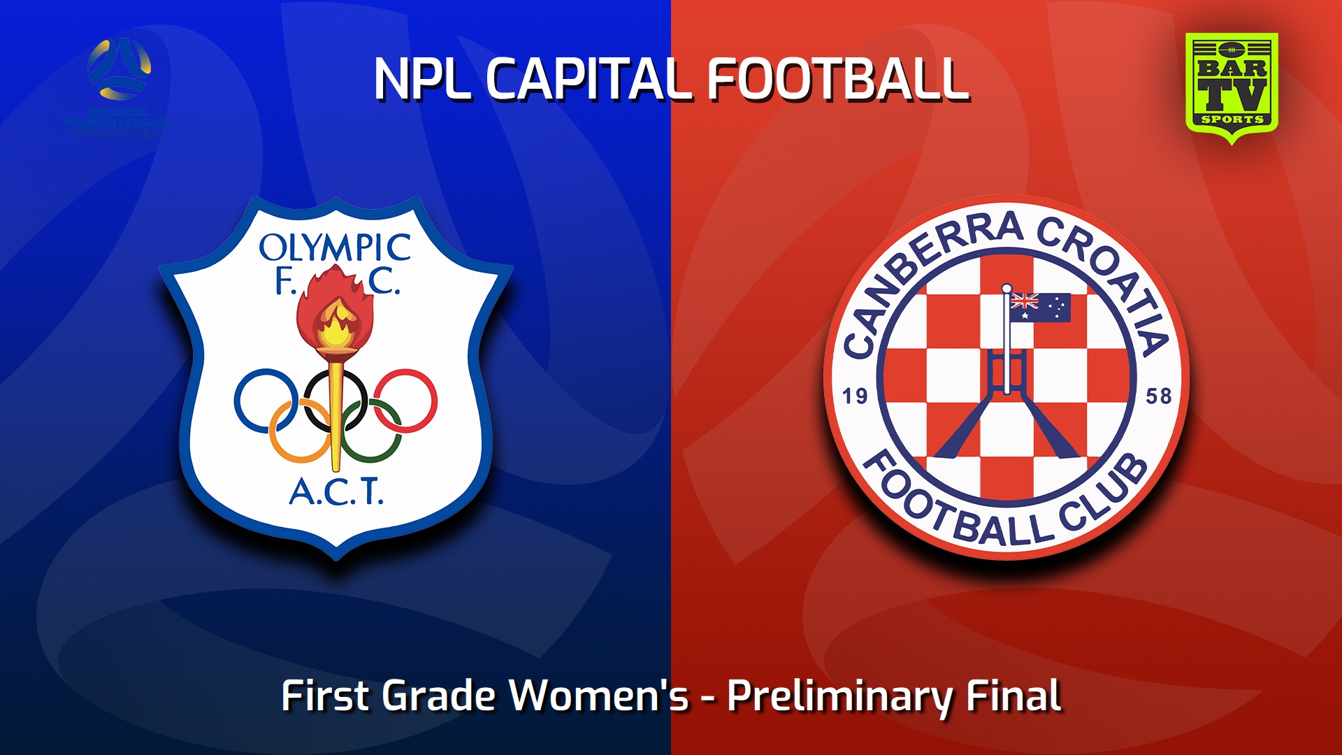 230917-NPL Women - 1st Grade - Capital Football Finals Preliminary Final - Canberra Olympic FC (women) v Canberra Croatia FC (women) Slate Image