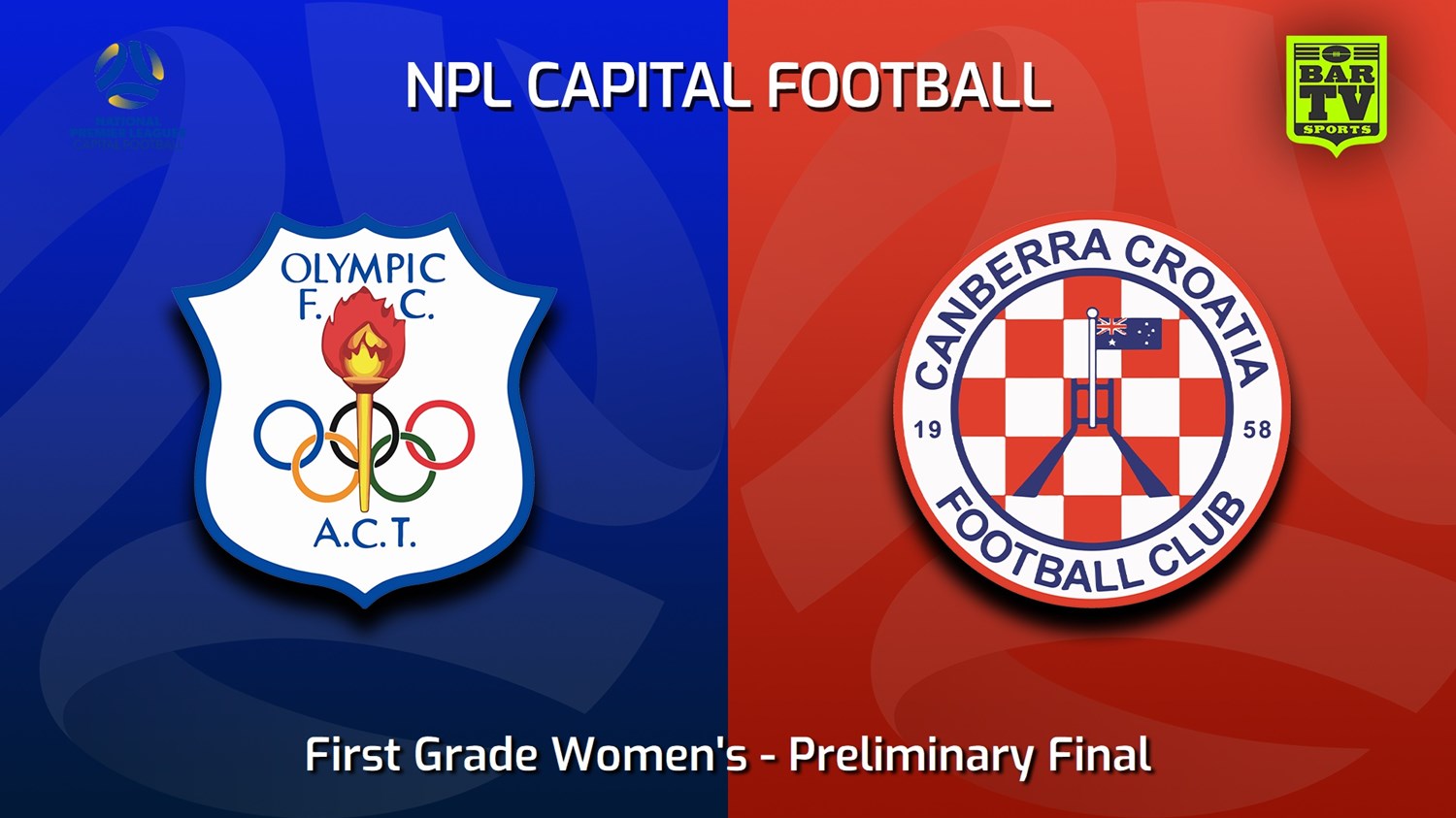 230917-NPL Women - 1st Grade - Capital Football Finals Preliminary Final - Canberra Olympic FC (women) v Canberra Croatia FC (women) Slate Image