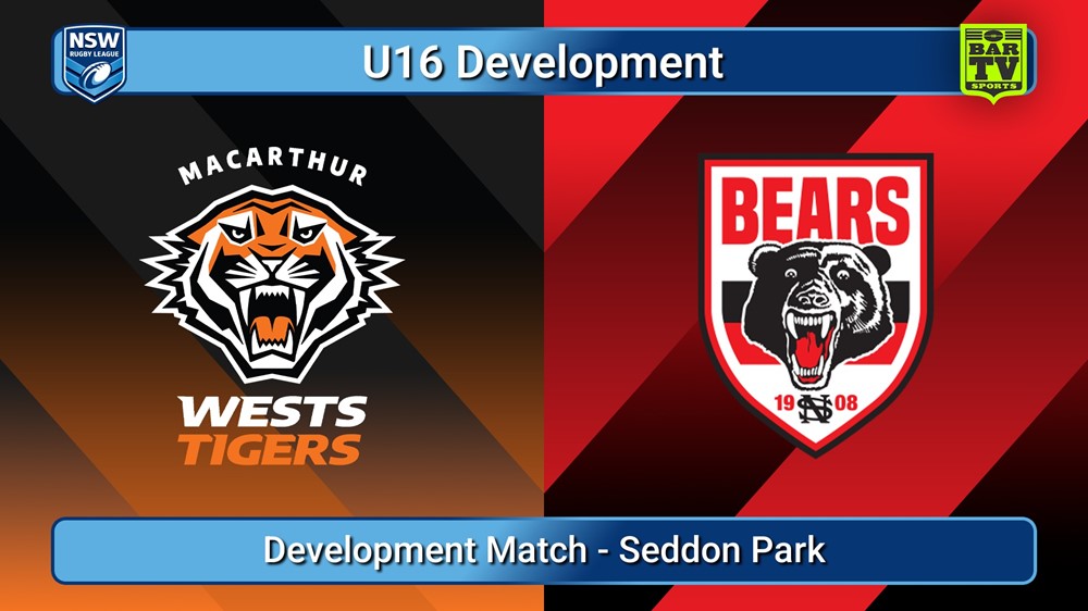 250625-video-NSWRL U16 Development Development Match - Macarthur Wests Tigers v North Sydney Bears Slate Image